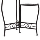 Set Of 3 Brown Metal Traditional Plantstand, , alternate image number null