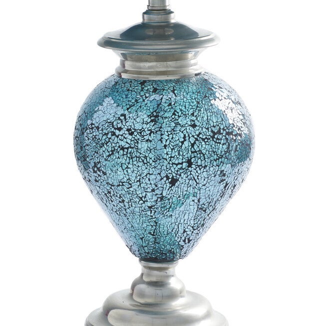 Silver Glass Tuscan Table Lamp, , alternate image number 5