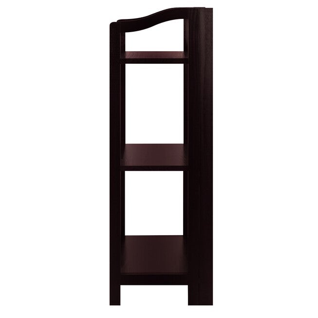 Stratford 3-Shelf Folding Bookcase-Espresso, , on-hover image number 1