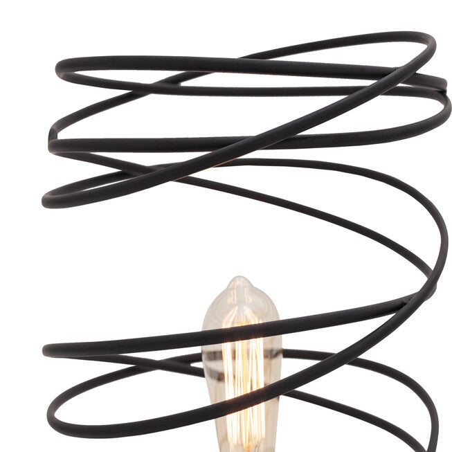 Black Metal Industrial Table Lamp, , alternate image number 2