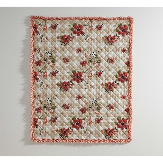Wheatly Ruffled Gingham Quilted Throw Blanket, , on-hover image number null