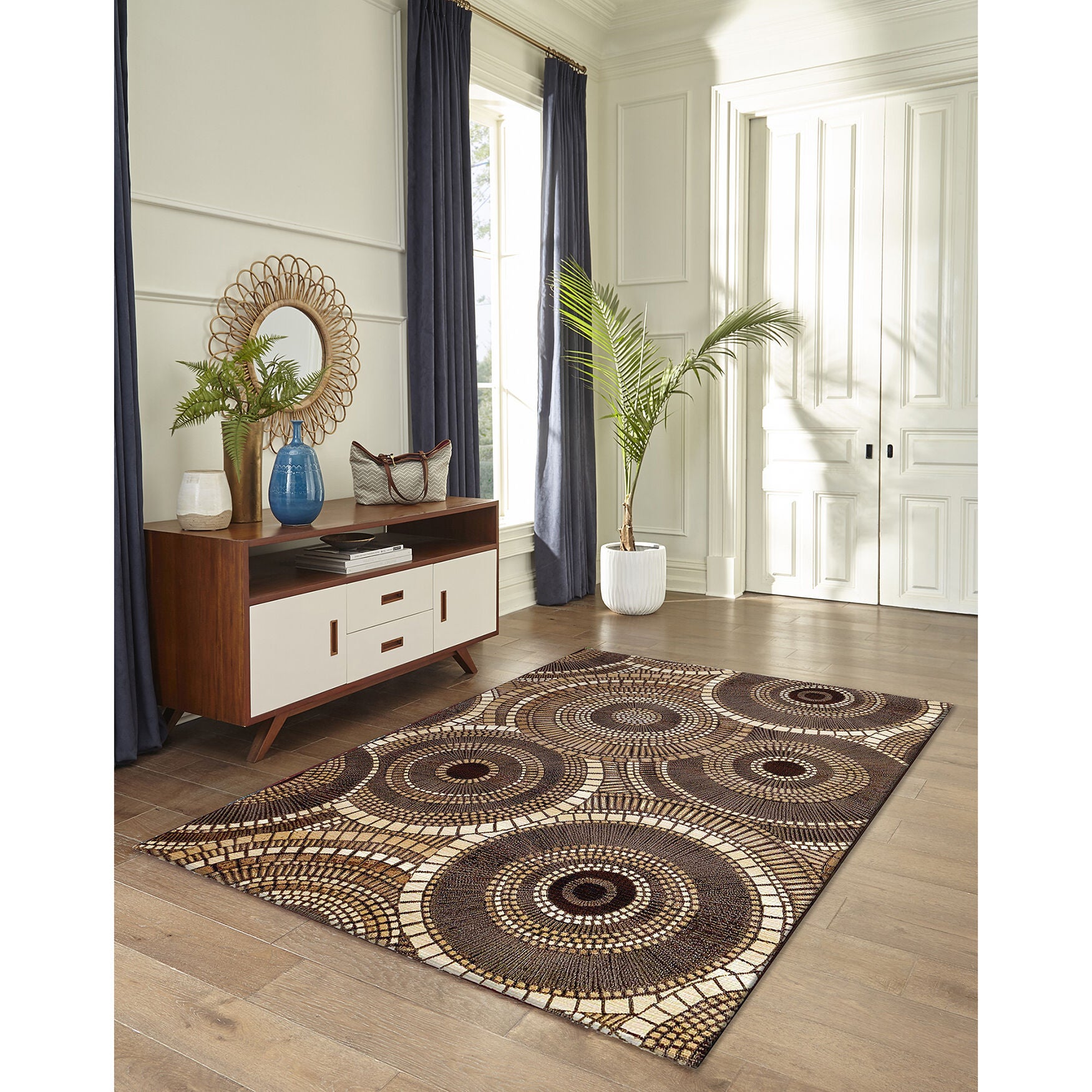 Liora Manne Marina Circles Indoor/Outdoor Rug, , alternate image number 5