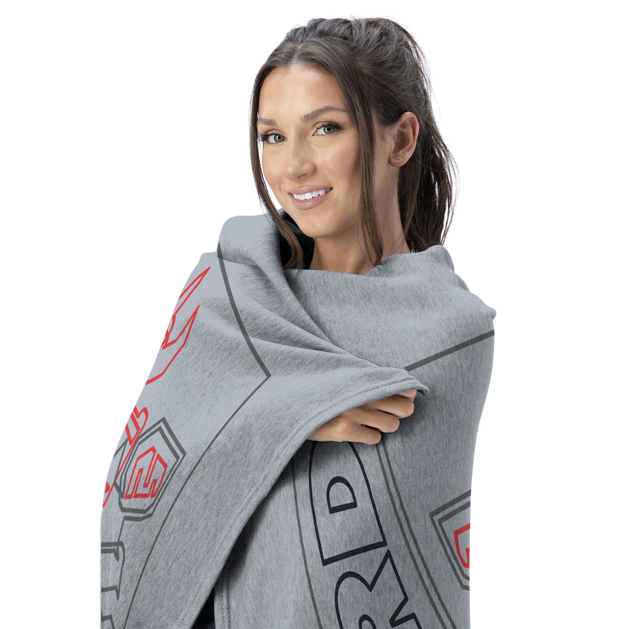 Hasbro Power Rangers Megazord Silk Touch Throw Blanket 50X60 Inches, GRAY, alternate image number 2