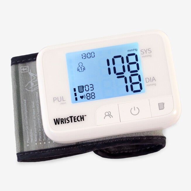 Talking Color Coded Wrist Blood Pressure Monitor, , on-hover image number null