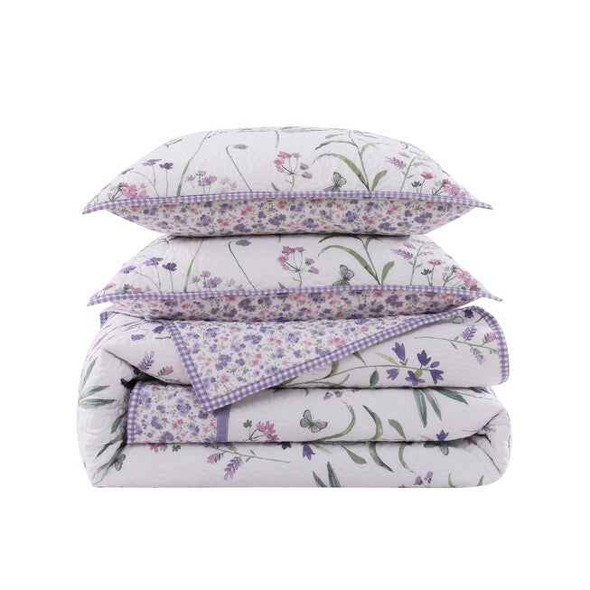 Nola 3 Piece Quilt Set, LILAC, alternate image number null