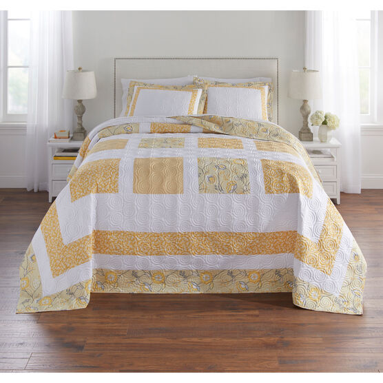 Dahlia Bedspread, YELLOW, hi-res image number null