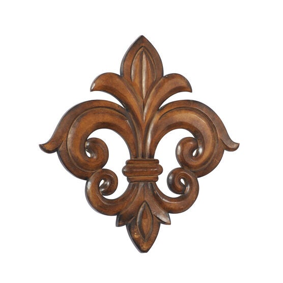 Brown Traditional Ornamental Wood Wall Décor, , alternate image number null