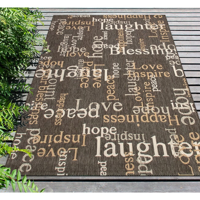 Liora Manne Portofino Sentiments Indoor/Outdoor Rug, , on-hover image number null