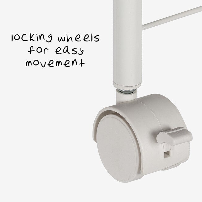 3-Basket Slim Rolling Wire Cart, , alternate image number null