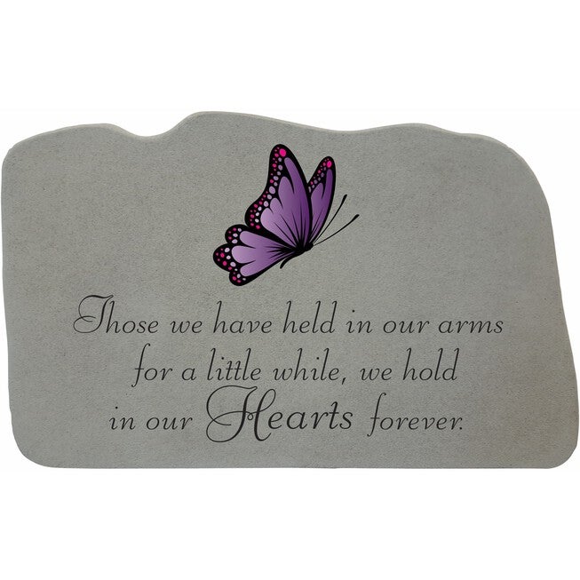 Those We Have Held Butterfly Garden Memorial Accent Stone, GREY, hi-res image number null