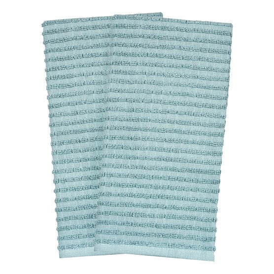Royale 2Pk Solid Kitchen Towel, DEW, hi-res image number null