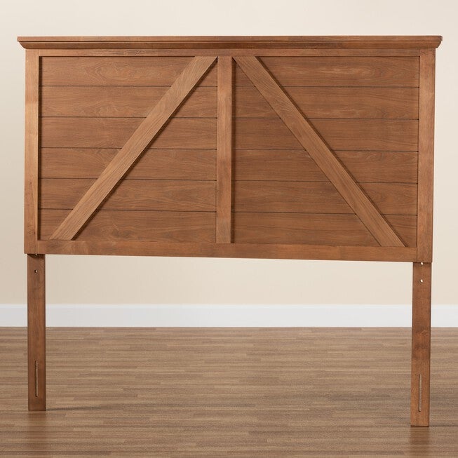 Yorick Classic And Traditional Ash Walnut Finished Wood Queen Size Headboard, , alternate image number null