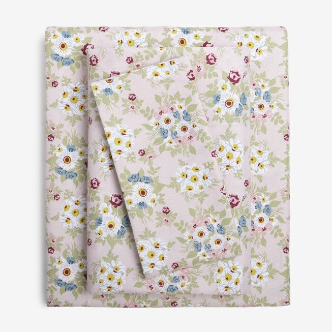 2-Pack Microfiber Sheet Set, PINK FLORAL, hi-res image number 0