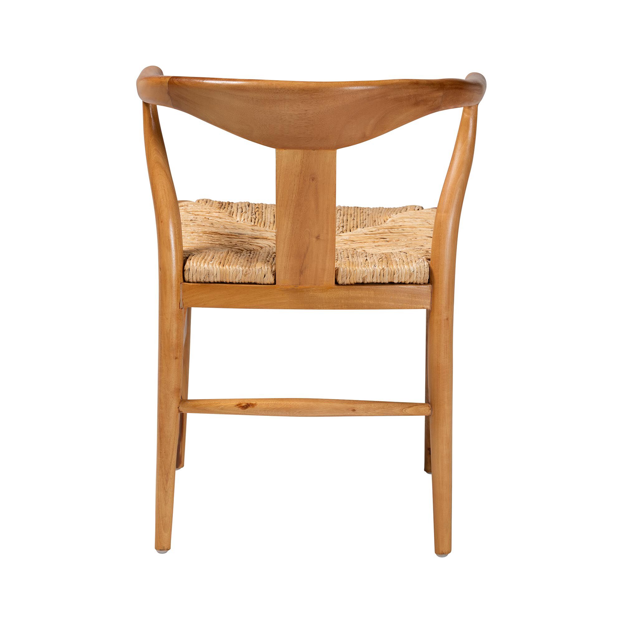 Fika Dining Chair with Woven Seagrass Seat, HONEY, alternate image number 4
