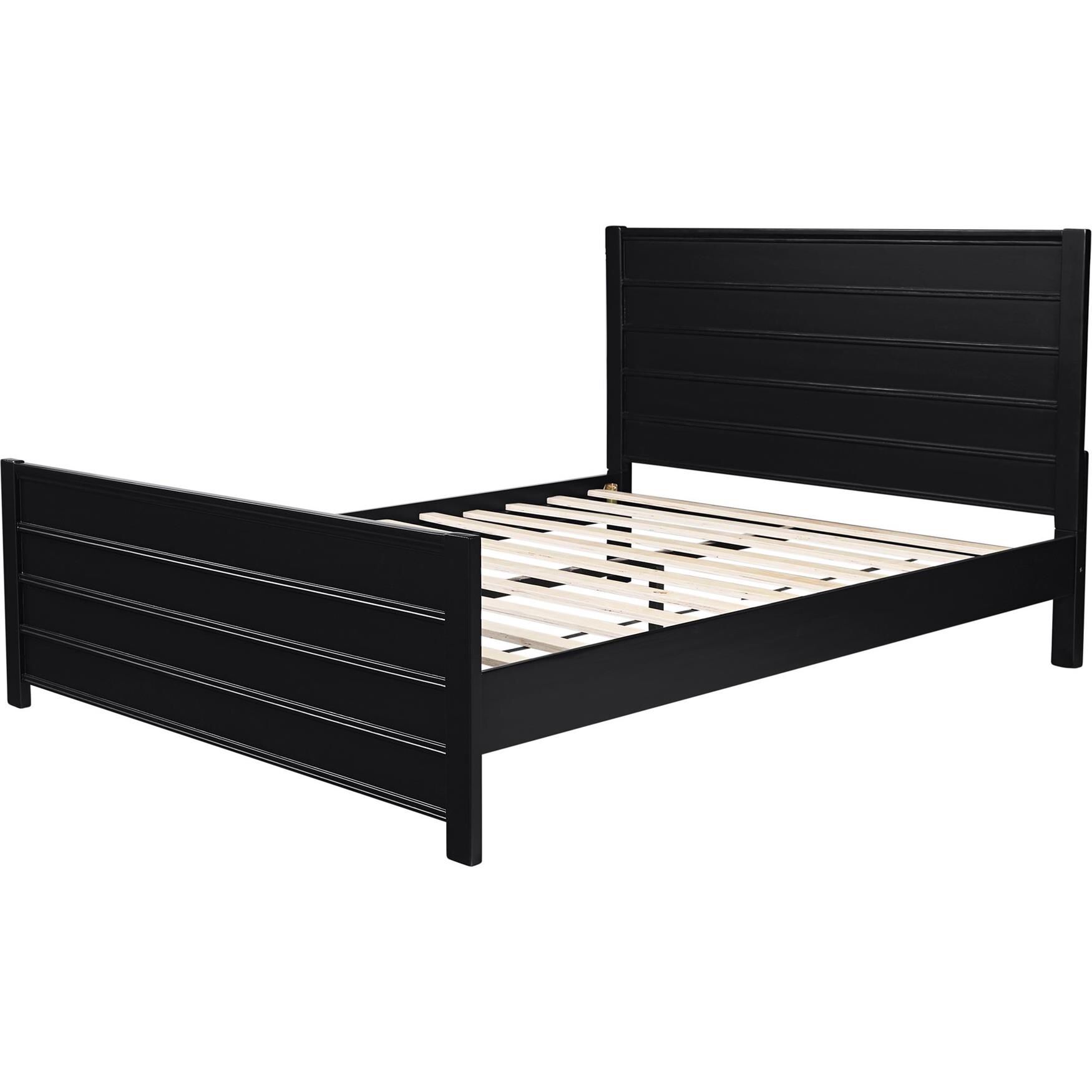 Caroline Wooden Platform Bed in Oak, King, , alternate image number 11
