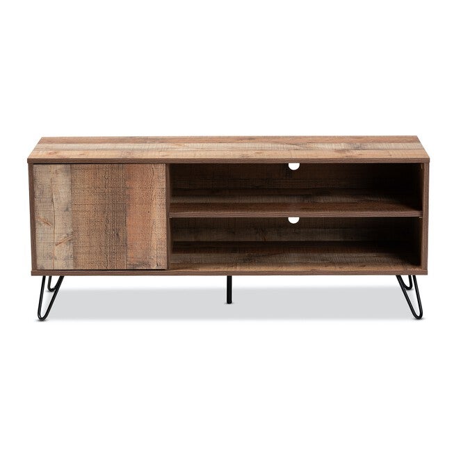 Iver Rustic 1-Door Wood Tv Stand Furniture, , alternate image number 2