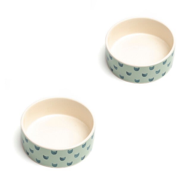 Set Of 2 Two Monty Pet Cat Dishes, ASSORTED, hi-res image number 0