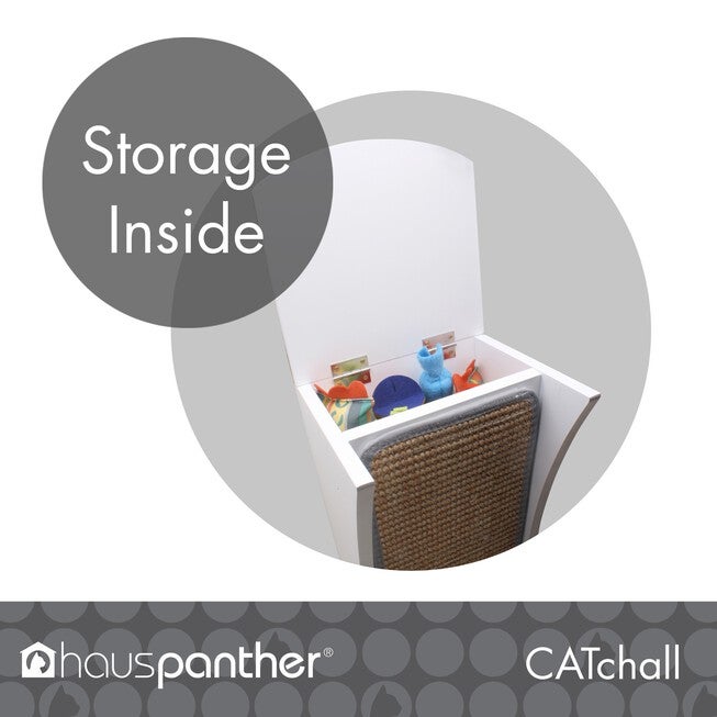 Hauspanther CATchall - Wall Mounted Cat Scratcher, Toy Storage & Perch, , alternate image number null