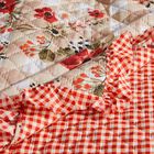 Wheatly Ruffled Gingham Quilted Throw Blanket, , alternate image number null