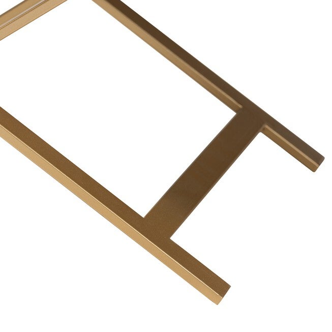 Lilibet Modern Glam And Luxe Black Finished Wood And Gold Metal 1-Drawer End Table, , alternate image number null