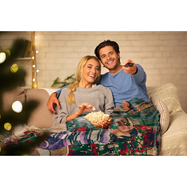 Wb Friends Christmas Siblings Silk Touch Throw, , alternate image number 5