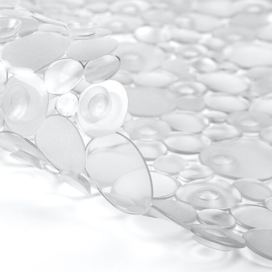 Dottie Non-Slip Bathtub and Shower Mat with Drain Holes, Clear, , alternate image number null