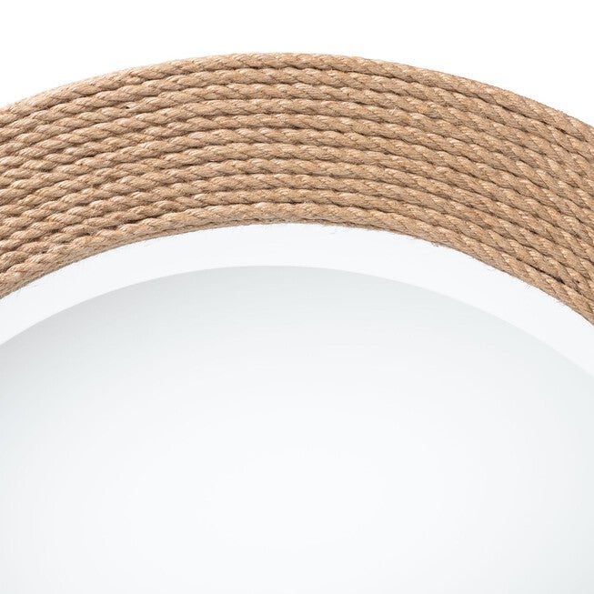 Nieva Round Woven Rope Mirror, NATURAL BROWN, alternate image number null