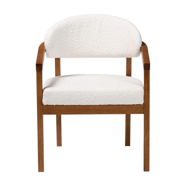 Biana Boucle Dining Chair, CREAM, alternate image number null