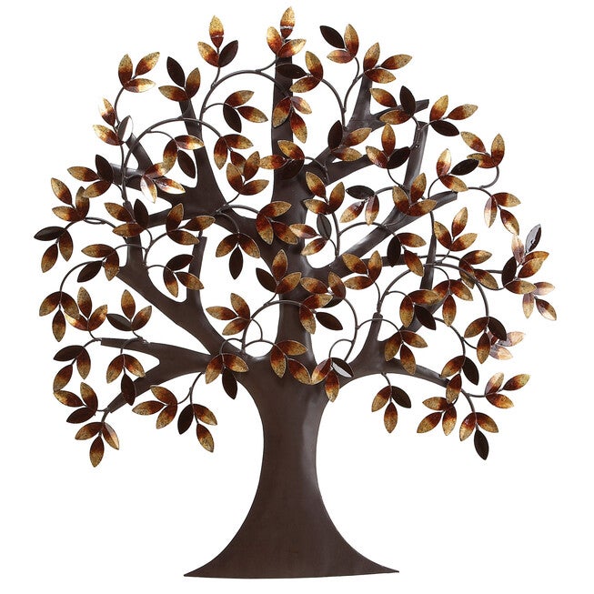 Brown Metal Traditional Wall Decor, BROWN, hi-res image number 0