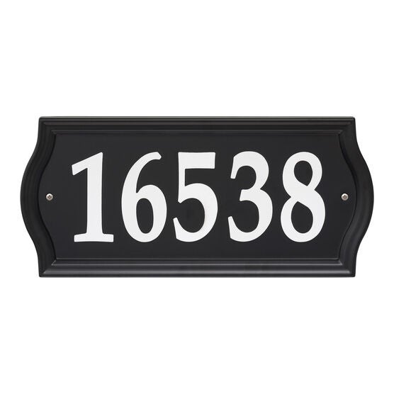 Nite Bright Ashland Reflective Address Numbers Sign, BLACK, hi-res image number null