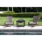 Hammer Tone Bronze Finish Cocktail Table Fire Pit, , alternate image number null
