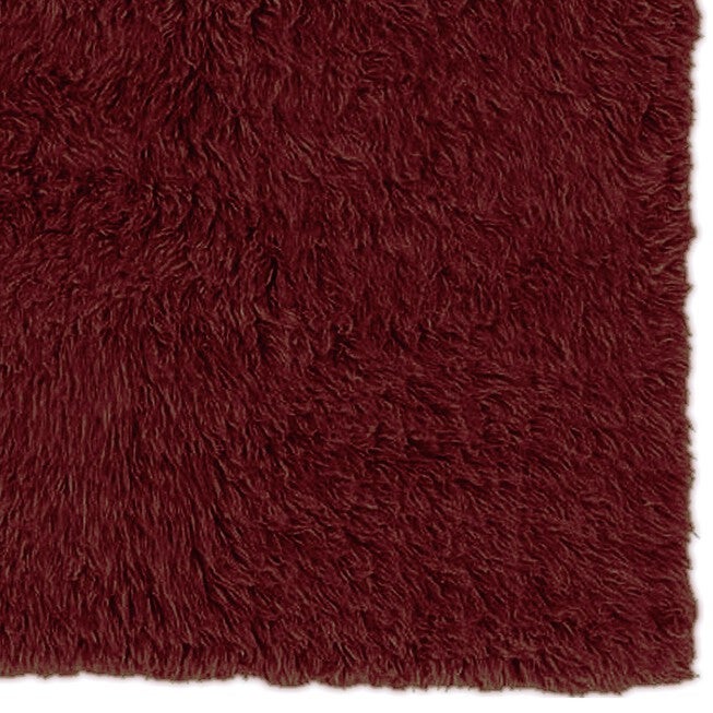 Flokati Burgundy Rug, , alternate image number 3