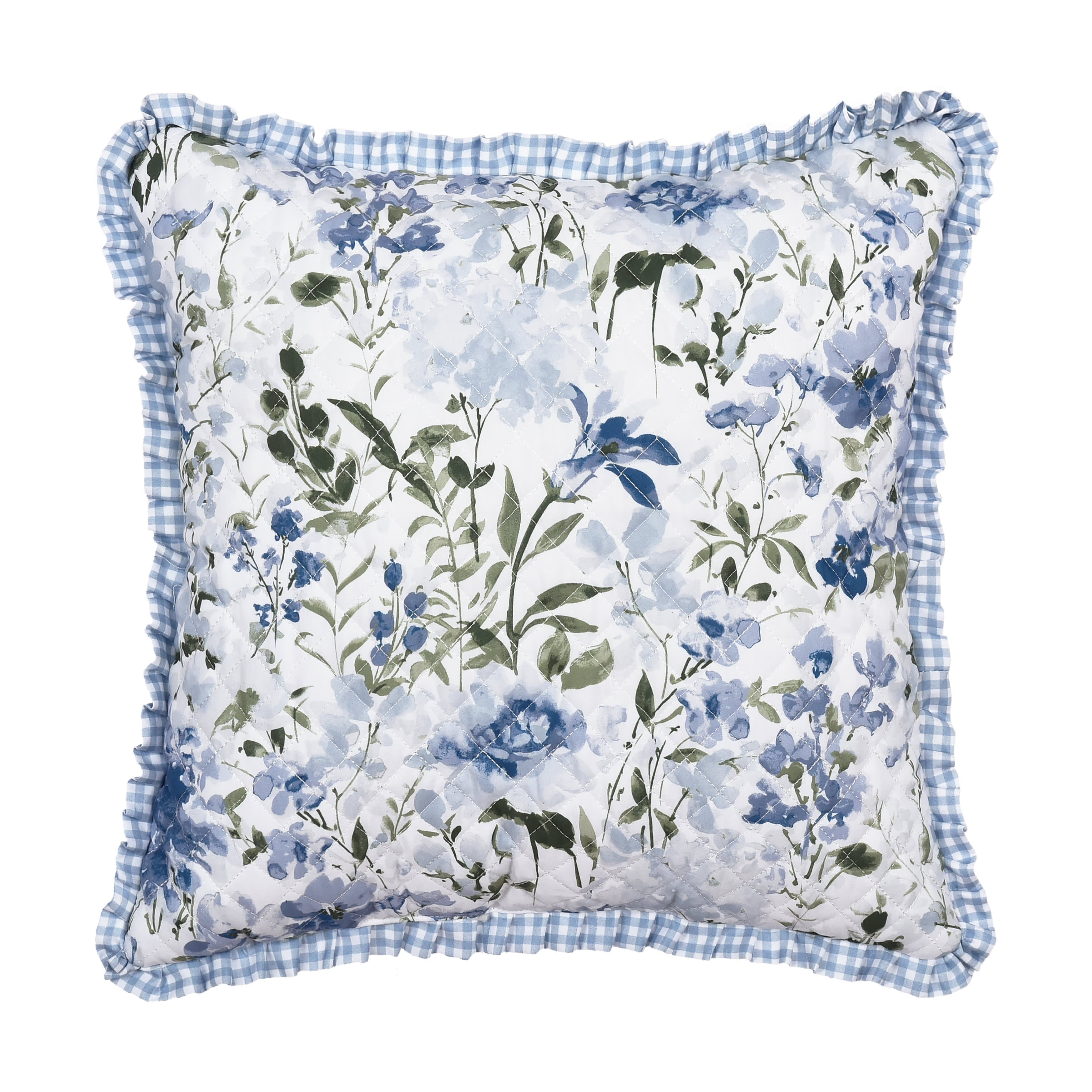 Kourtney 16 Inch Square Decorative Throw Pillow, BLUE, hi-res image number null
