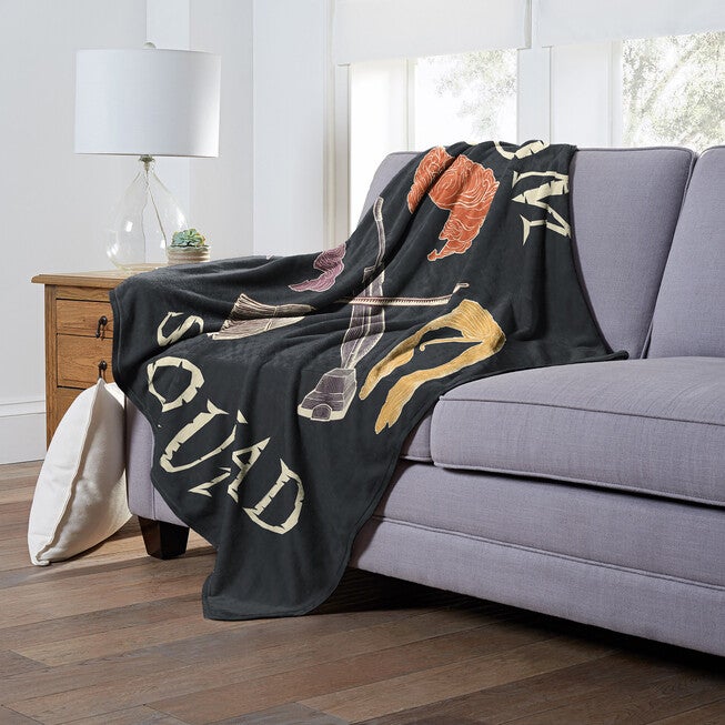 Hocus Pocus Broom Squad Silk Touch Throw Blanket, , alternate image number null