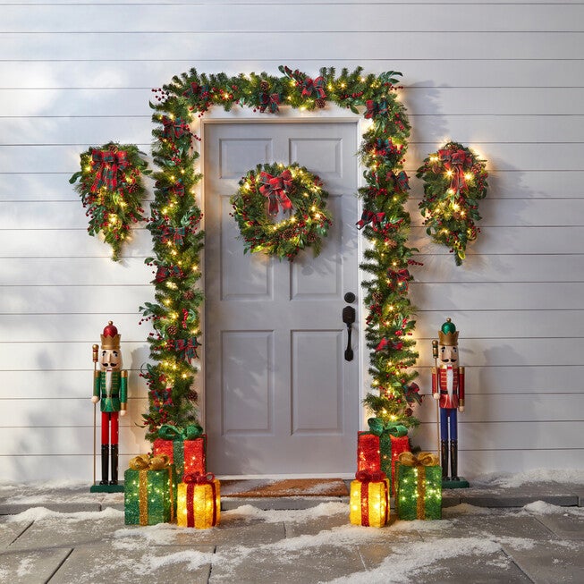 24 inches Pre-Lit Celeste Vertical Swag, , alternate image number null