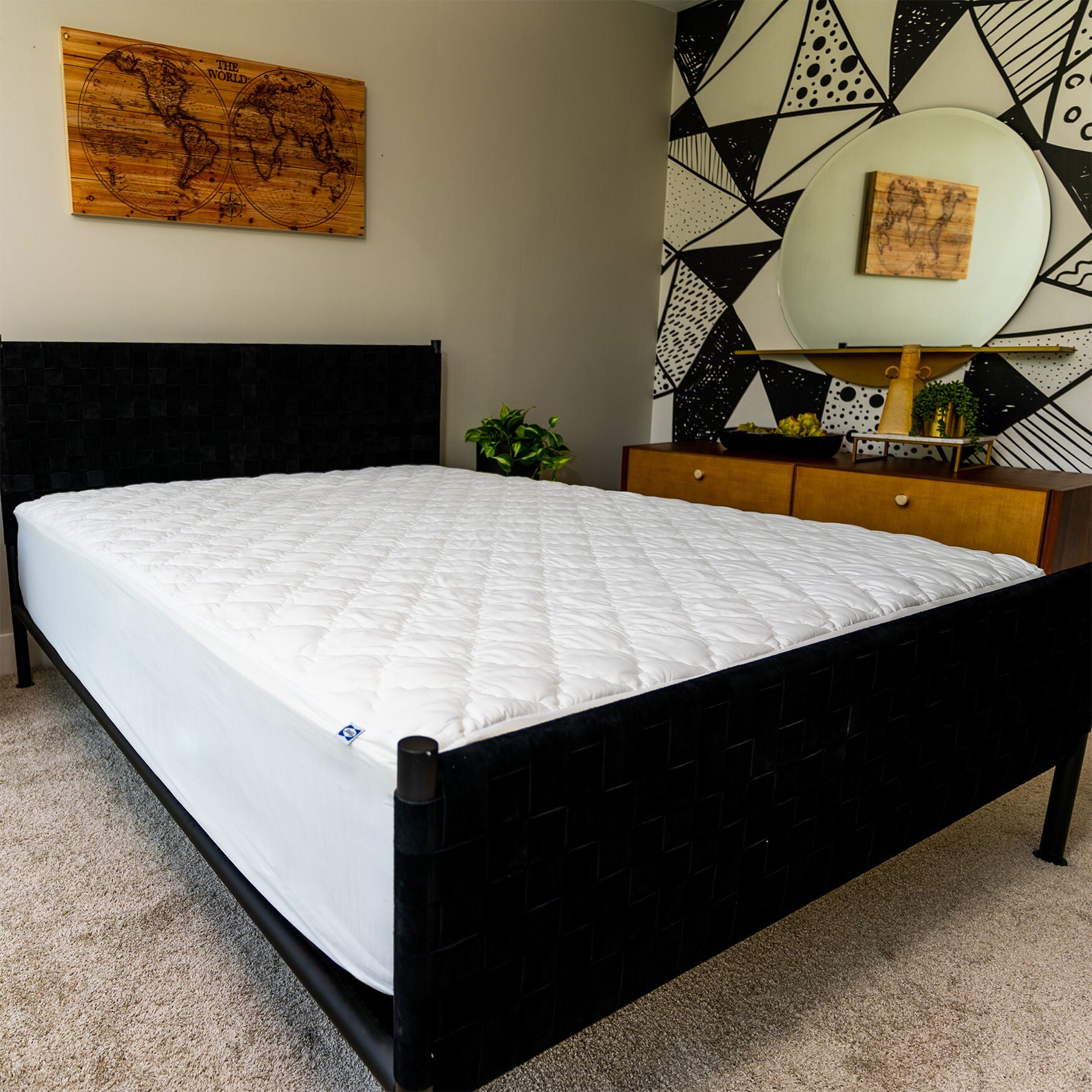 Sealy Waterproof+ Mattress Pad, , on-hover image number 1