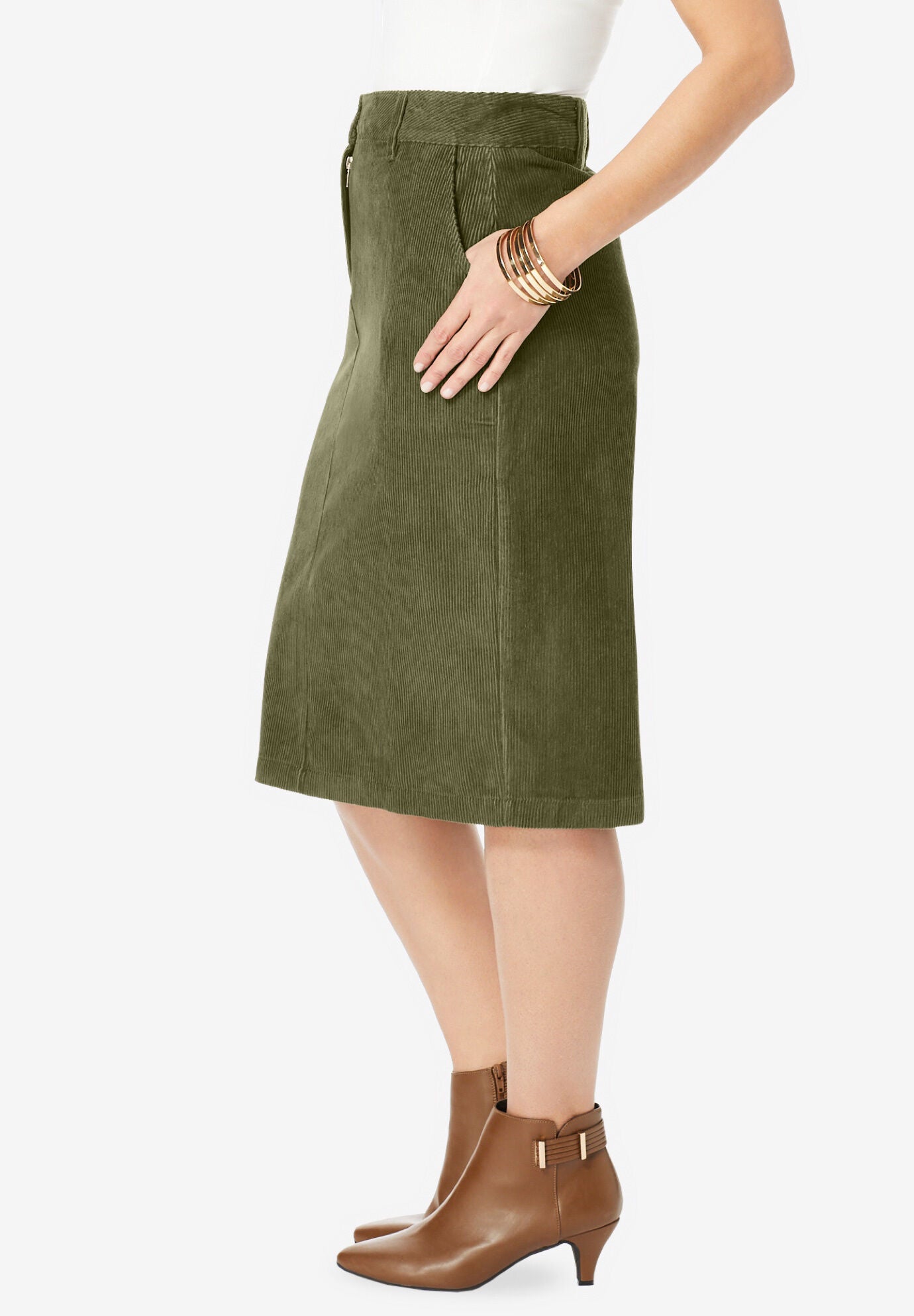 Corduroy Skirt, , alternate image number 2