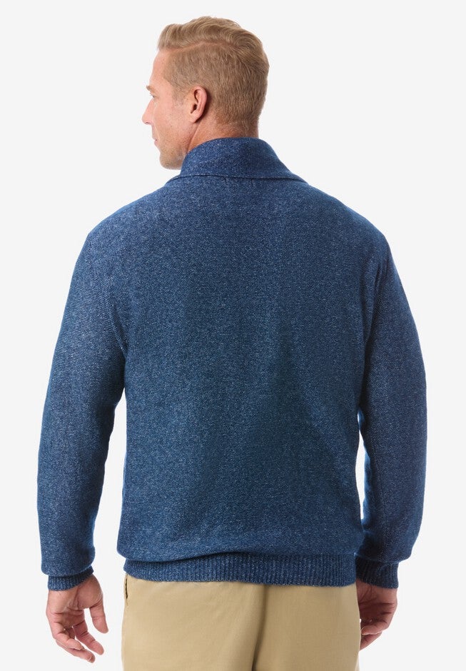 Soft Cable Knit Shawl Collar Cardigan, , on-hover image number null