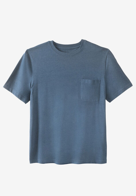 The Ultra-Light Comfort Tee by Kingsize, HEATHER SLATE BLUE, hi-res image number null