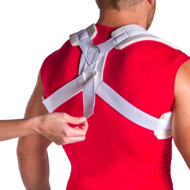 Broken Clavicle Brace, WHITE, alternate image number 6