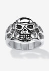 Openwork Skull Ring, STAINLESS STEEL, hi-res image number null