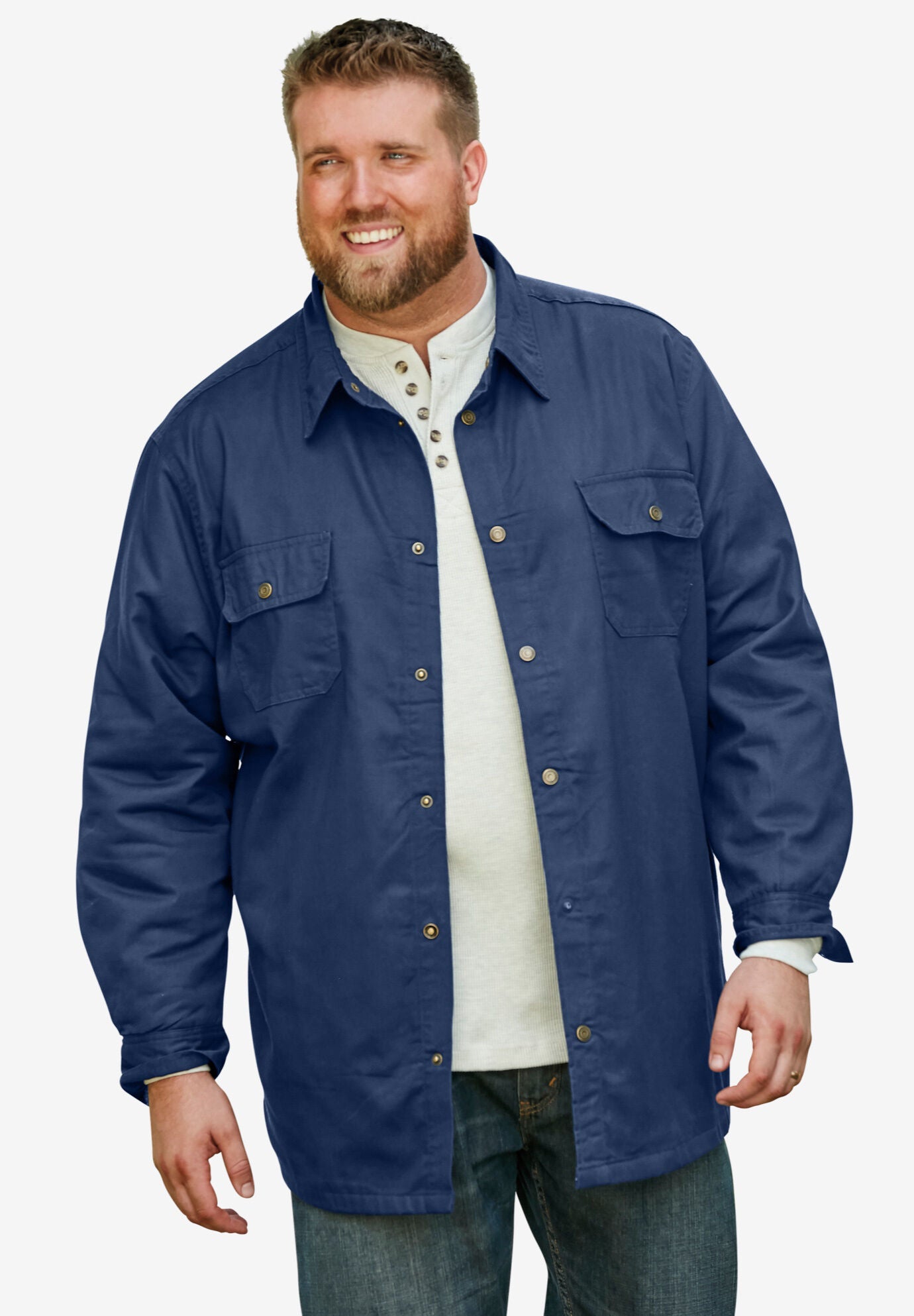 Denim shirt jacket flannel lined shop