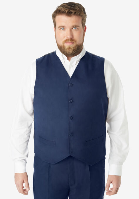 KS Signature Easy Movement® 5-Button Suit Vest, NAVY, hi-res image number null