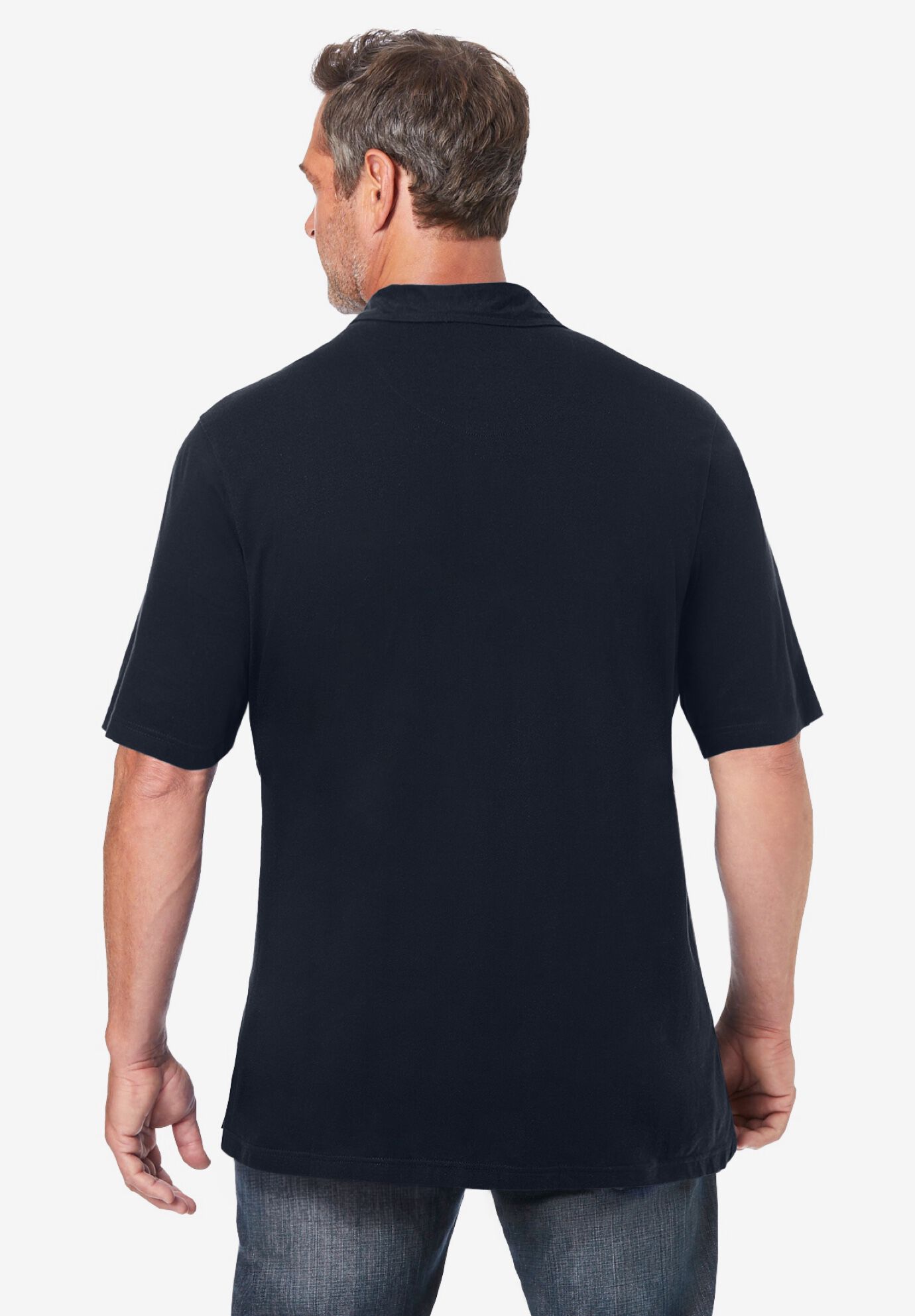 Ultra-Lightweight Polo, BLACK, on-hover image number 1