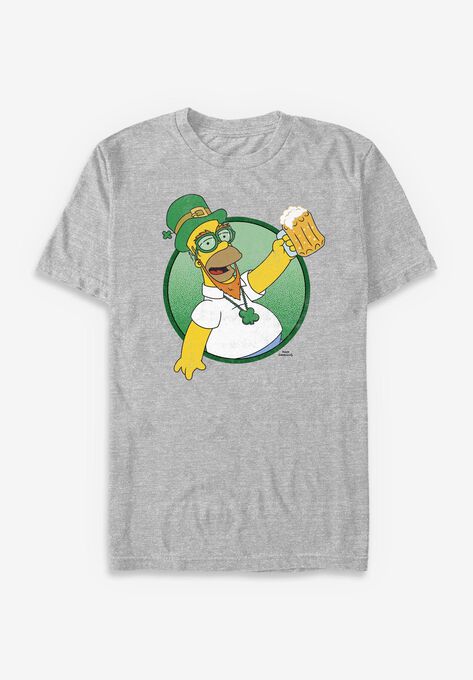 The Simpsons Homer Leprechaun, ATHLETIC HEATHER, hi-res image number null