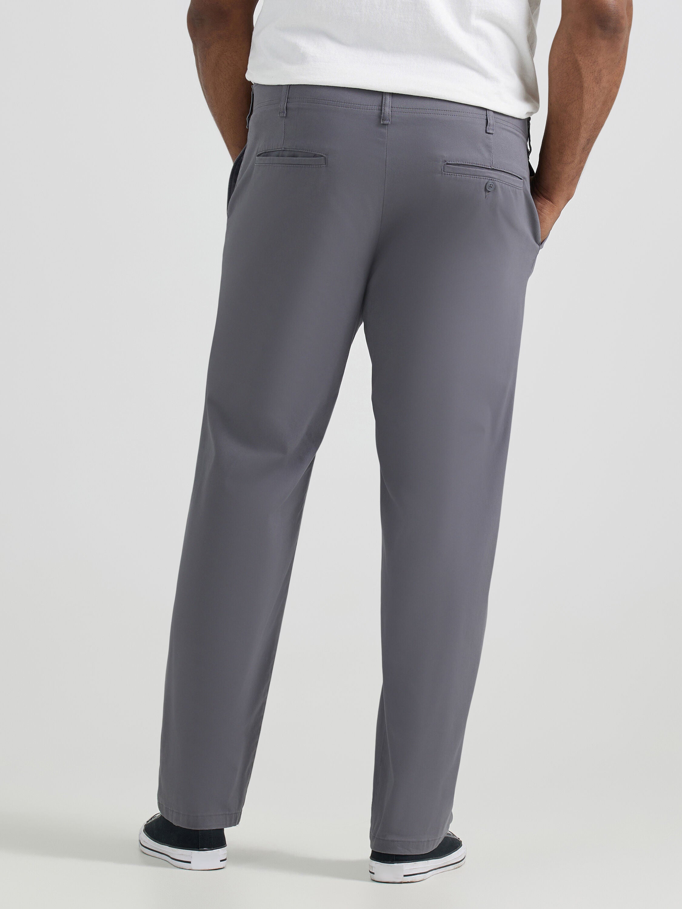 Extreme Motion Regular Straight Flat Front Pant, PAINTERS GREY, on-hover image number 1