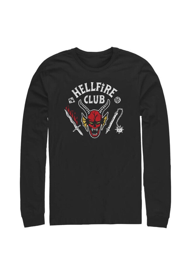 Hellfire Cut Long Sleeve Tee, BLACK, hi-res image number 0