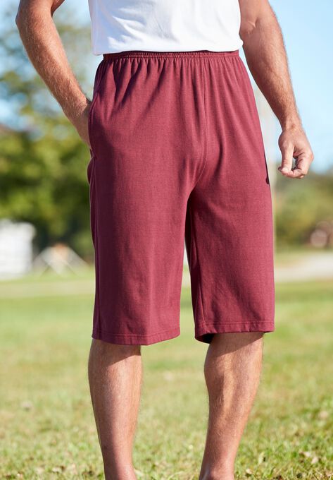 Lightweight Extra Long Jersey Shorts, , alternate image number null