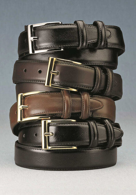 Synthetic Leather Belt with Classic Stitch Edge, , alternate image number null
