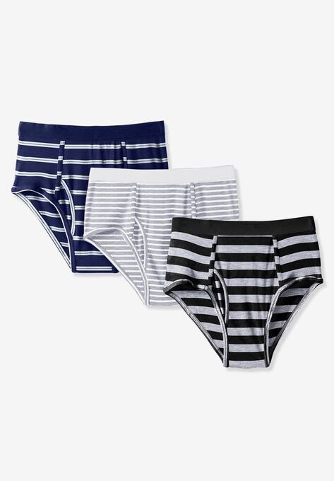 Classic Cotton Briefs 3-Pack, NOVELTY STRIPE, hi-res image number null